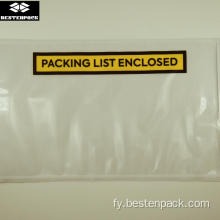 Packing List Envelope 5,5x10 inch heal ôfdrukt giel